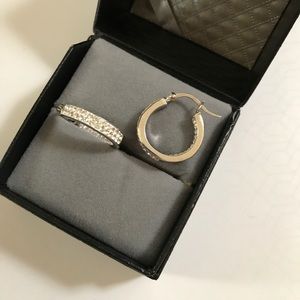 Swarovski hoop earrings